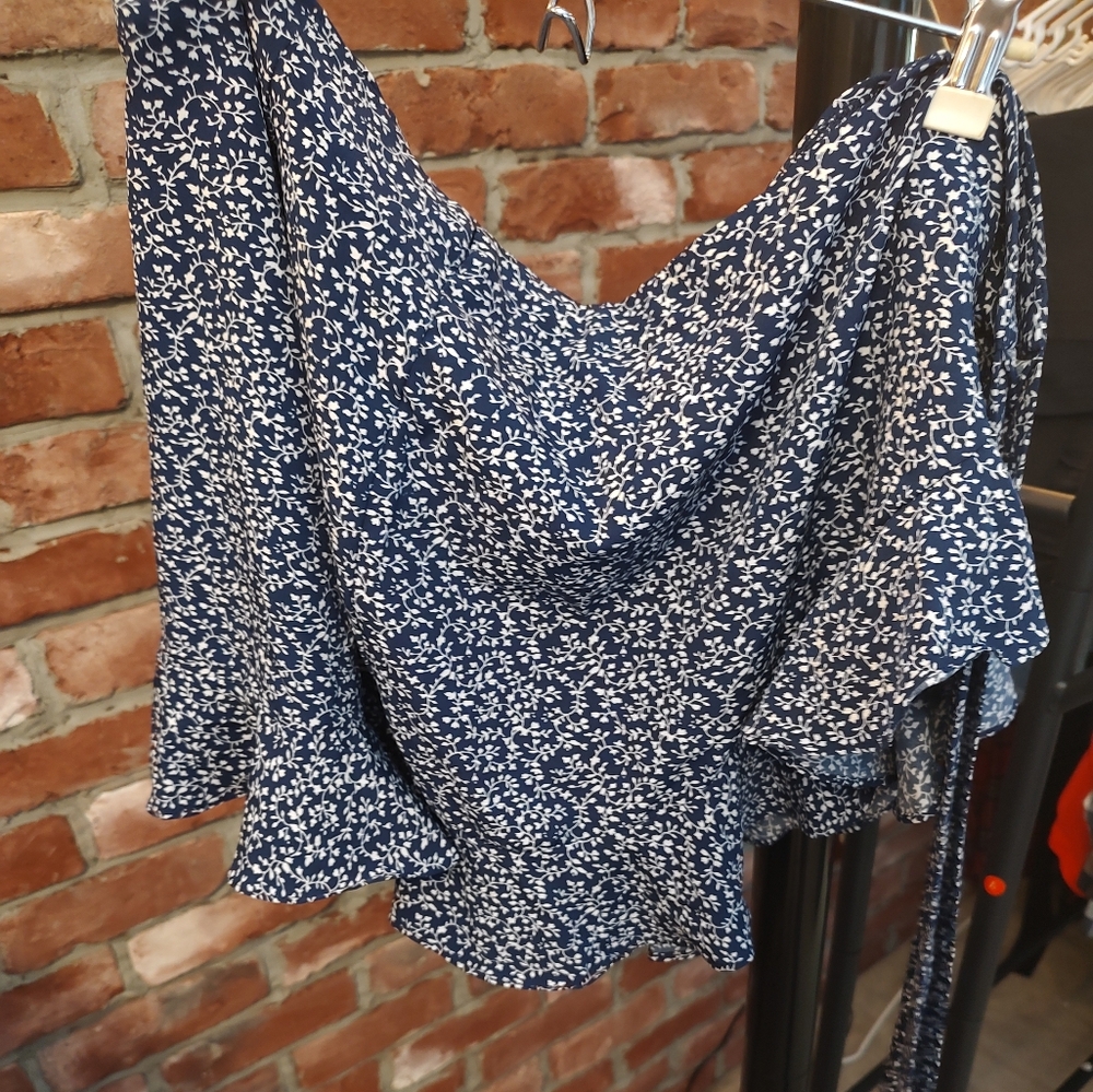 EUC mini wrap skirt